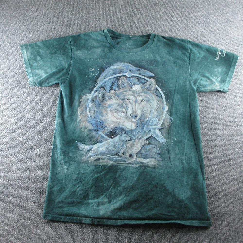 The Mountain Shirt Mens Large Green Wolf Pack Graphic Tee Niagara Falls Canada